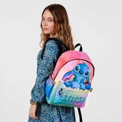 Disney Lilo y Stitch Watercolour-Mochila HS FAN 3.0, Multicolor