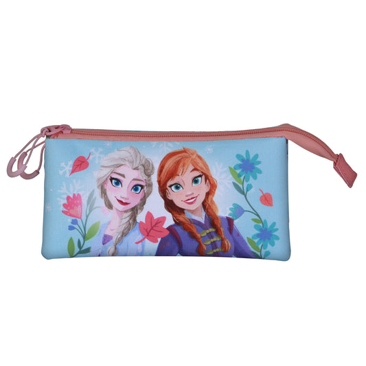 Disney Frozen 2 Heart-Triple Pencil Case, Blue