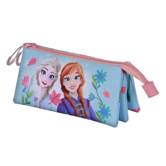 Disney Frozen 2 Heart-Triple Pencil Case, Blue
