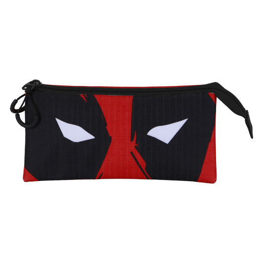 Marvel Deadpool Mask-Trousse Triple, Rouge