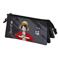 One Piece Unique-Estuche Portatodo Triple, Negro