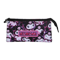 Hello Kitty Kuromi Łotrzyk-Piórnik potrójny, liliowy