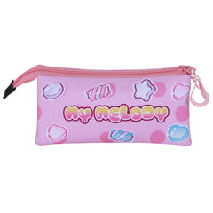 Hello Kitty My Melody Sweets-Triple Pencil Case, Pink
