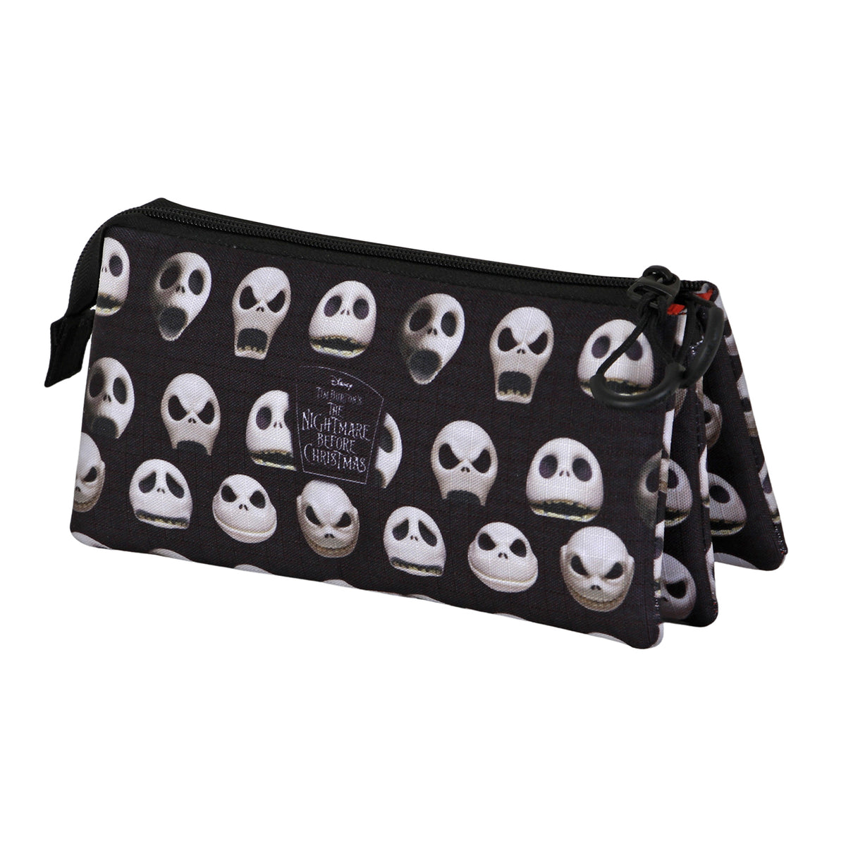 Disney Pesadilla Antes de Navidad Faces-Estuche Portatodo Triple, Negro