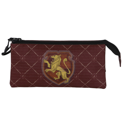 Harry Potter Legacy Gryffindor-Estuche Portatodo Triple, Burdeos