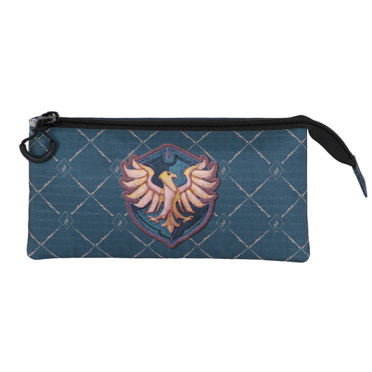Harry Potter Dziedzictwo Ravenclaw-Piórnik potrójny, niebieski