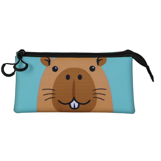 Oh My Pop! Capy-Estuche Portatodo Triple, Verde