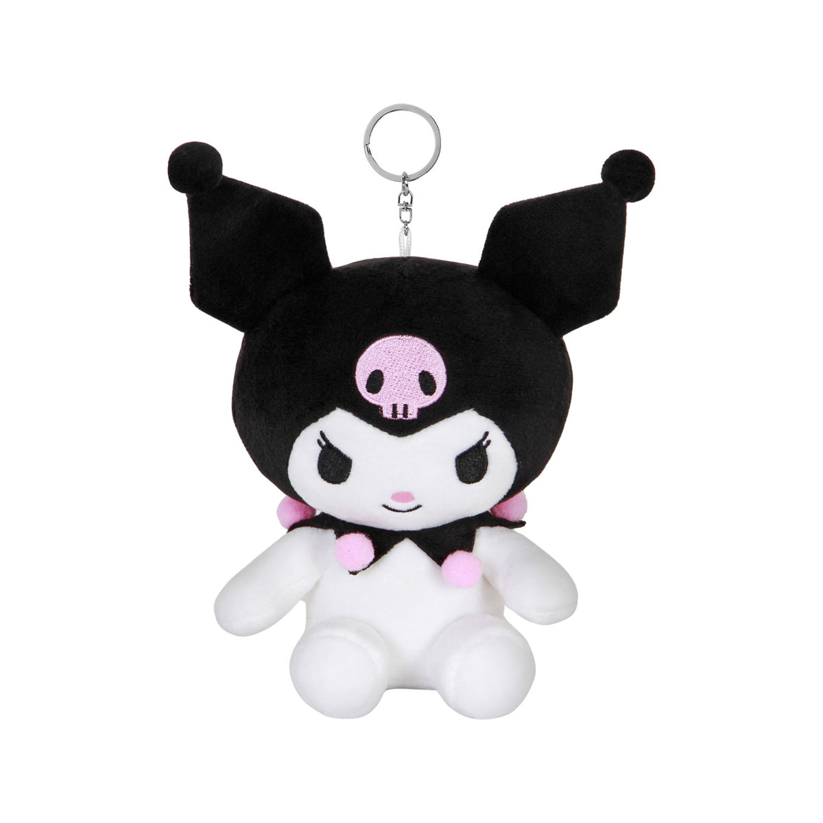 Hello Kitty Kuromi Icon-Large Plush Keyring, White