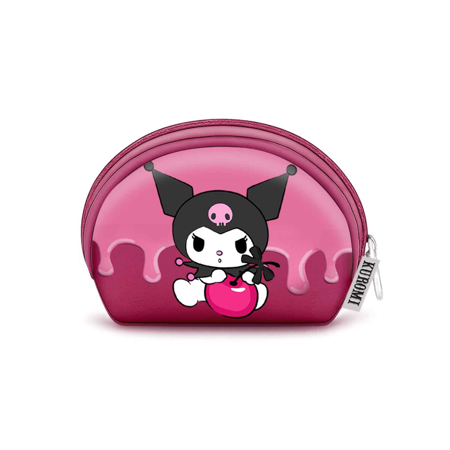 Hello Kitty Kuromi Cherry-Monedero Oval Casual, Rosa