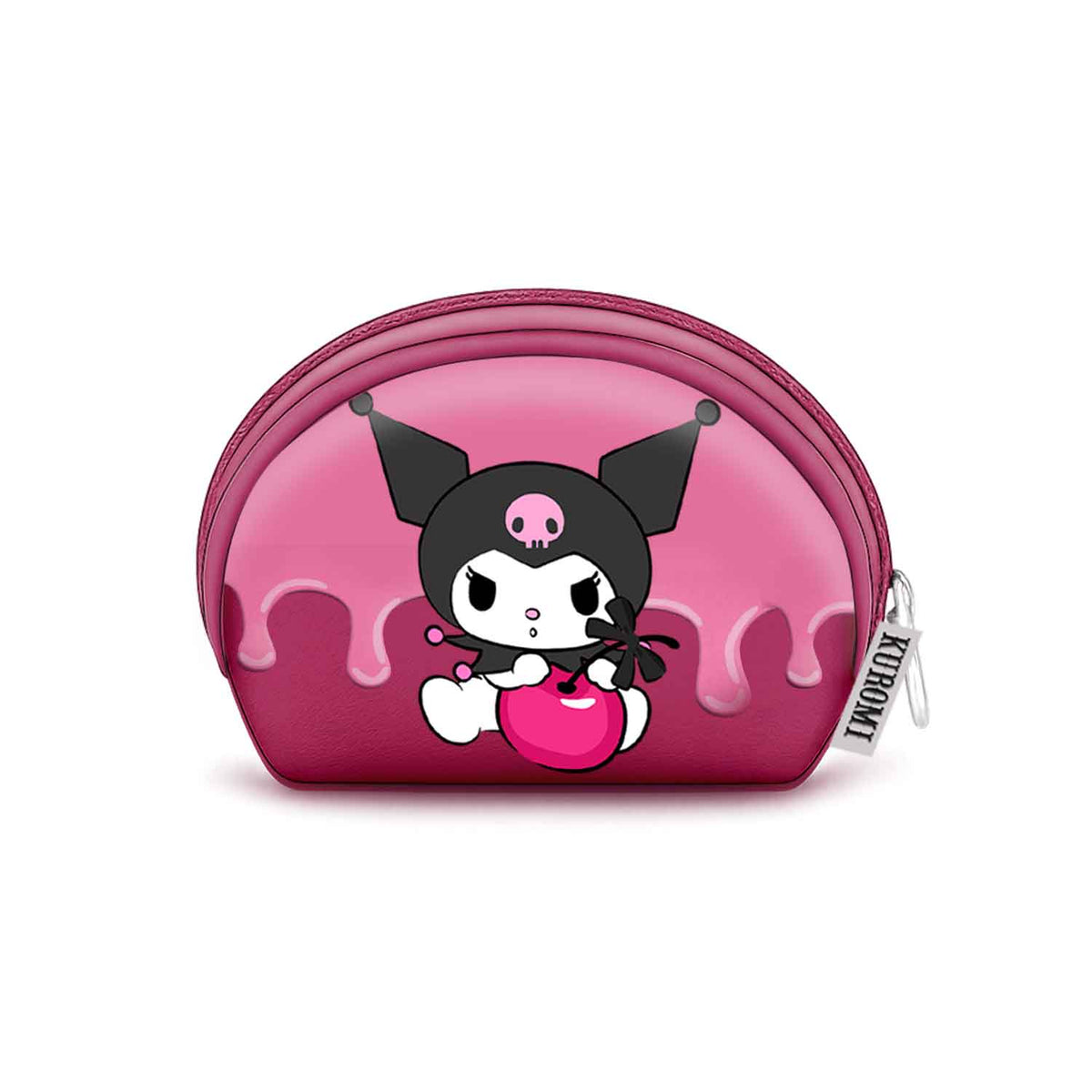 Hello Kitty Kuromi Cherry-Monedero Oval Casual, Rosa