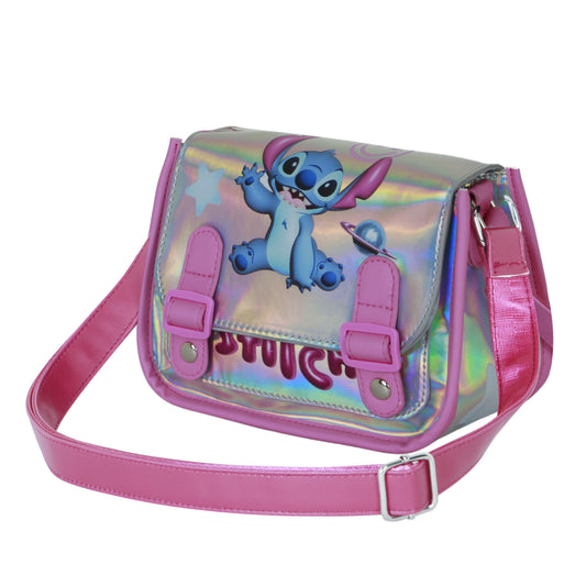 Disney Lilo e Stitch Cosmic-Borsa a Tracolla Satchel XS, Argento