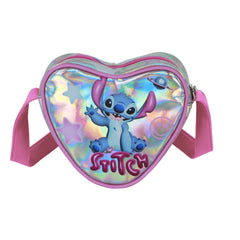 Disney Lilo und Stitch Cosmic Casual Herz-Umhängetasche, Silber