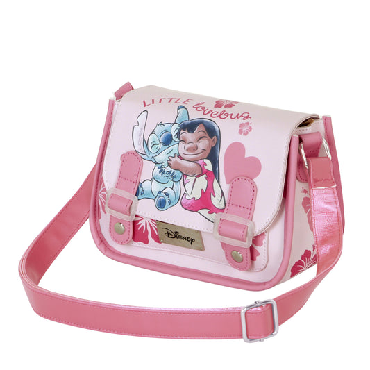 Disney Lilo et Stitch Lovebug-Sac à Bandoulière Satchel XS, Rose
