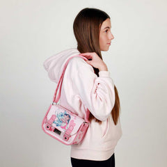 Disney Lilo e Stitch Lovebug-Borsa a Tracolla Satchel XS, Rosa