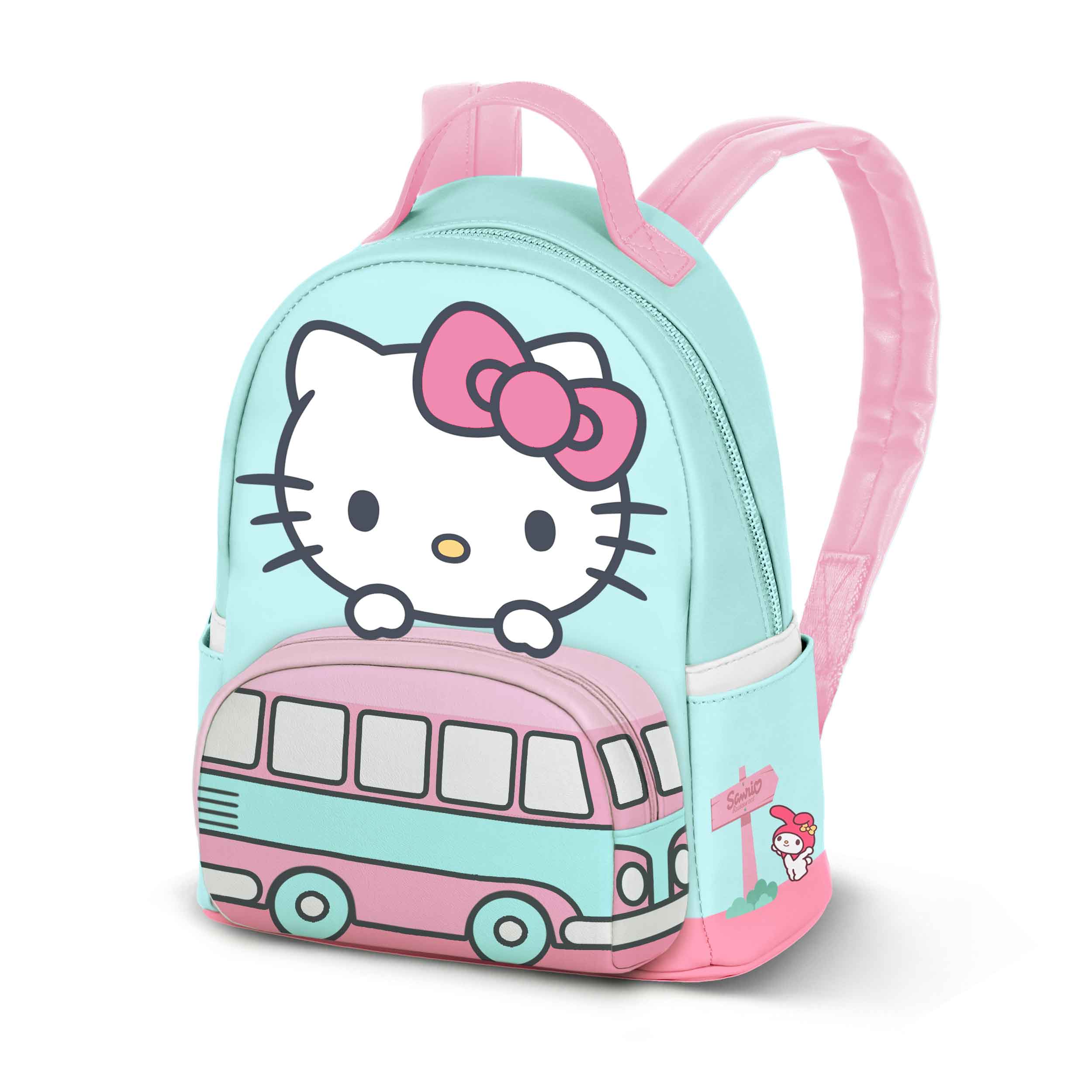 Hello Kitty Van-Mochila Heady Pequeña, Verde