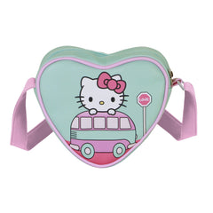 Hello Kitty Van-Borsa a Tracolla Cuore Casual, Verde