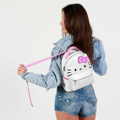 Hello Kitty Gesicht-Rucksack Heady, Weiß