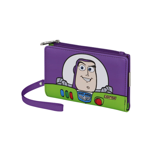 Disney Toy Story Buzz-Portafoglio slim, Bianco