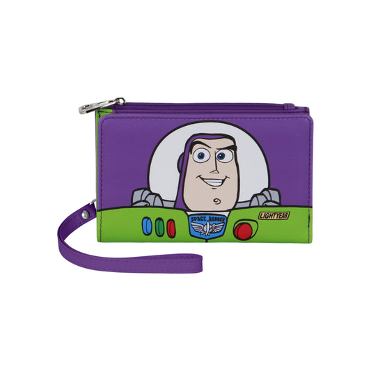 Disney Toy Story Buzz-Portafoglio slim, Bianco