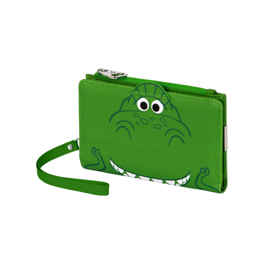 Disney Toy Story Rex-Portafoglio slim, Verde