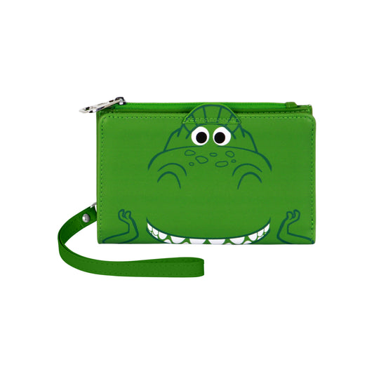 Disney Toy Story Rex-Portafoglio slim, Verde