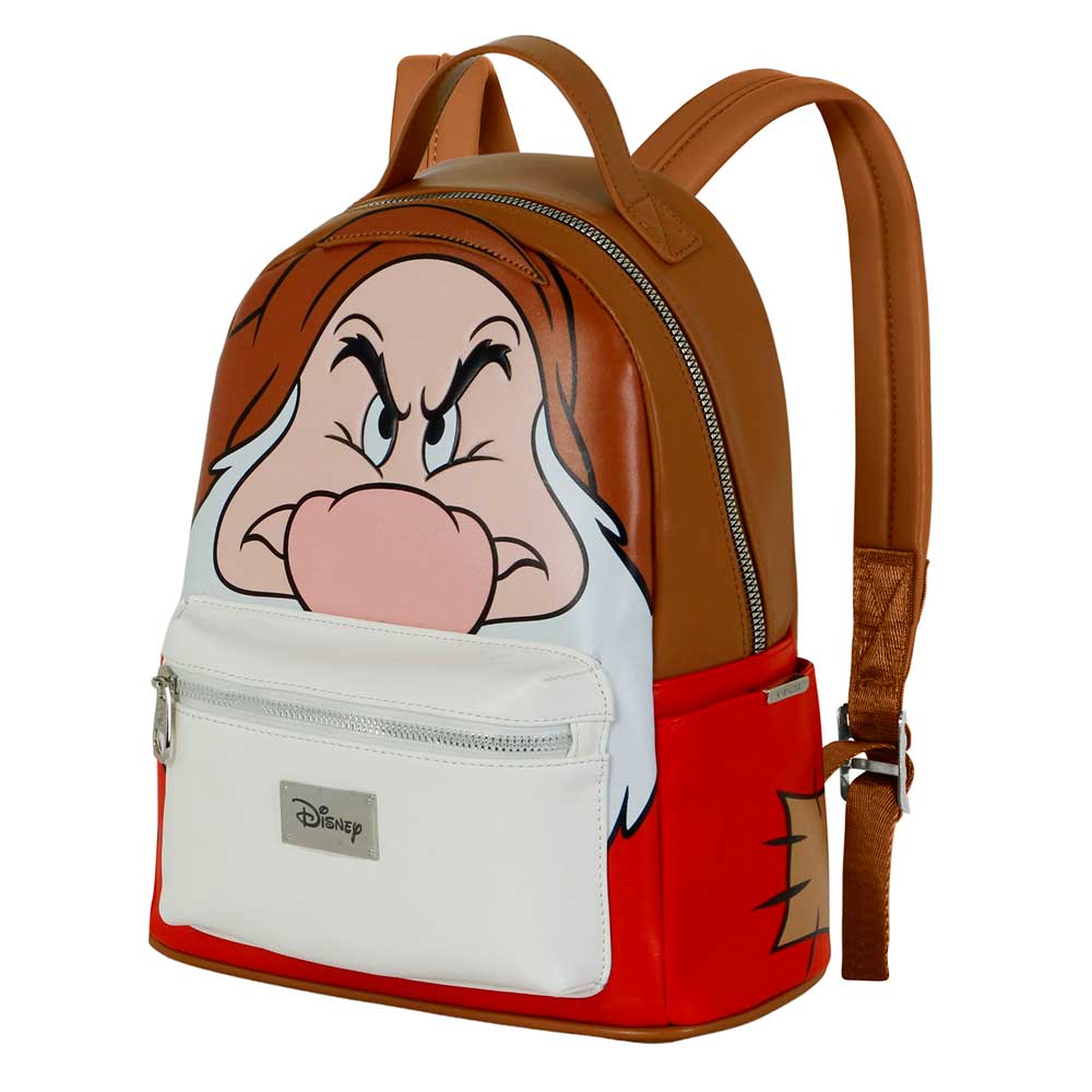 Disney Sieben Zwerge Grumpy-Rucksack Heady, Braun