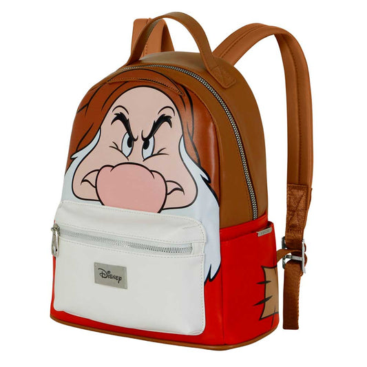 Disney Siete Enanitos Grumpy-Mochila Heady, Marrón