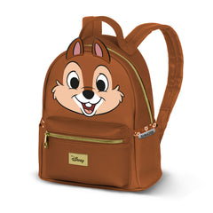 Disney Chip y Chop Face-Mochila Heady, Marrón