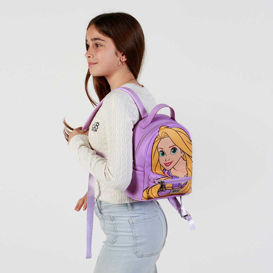 Disney Princesses Rapunzel-Sac à dos Heady Petit Premium, Mauve