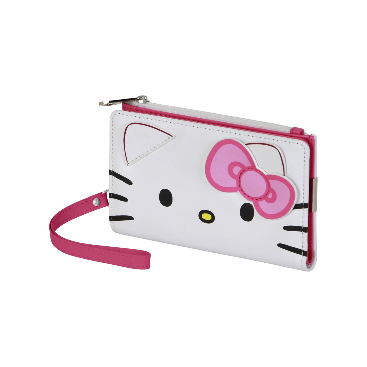 Hello Kitty Face Schlanke Geldbörse, Weiß