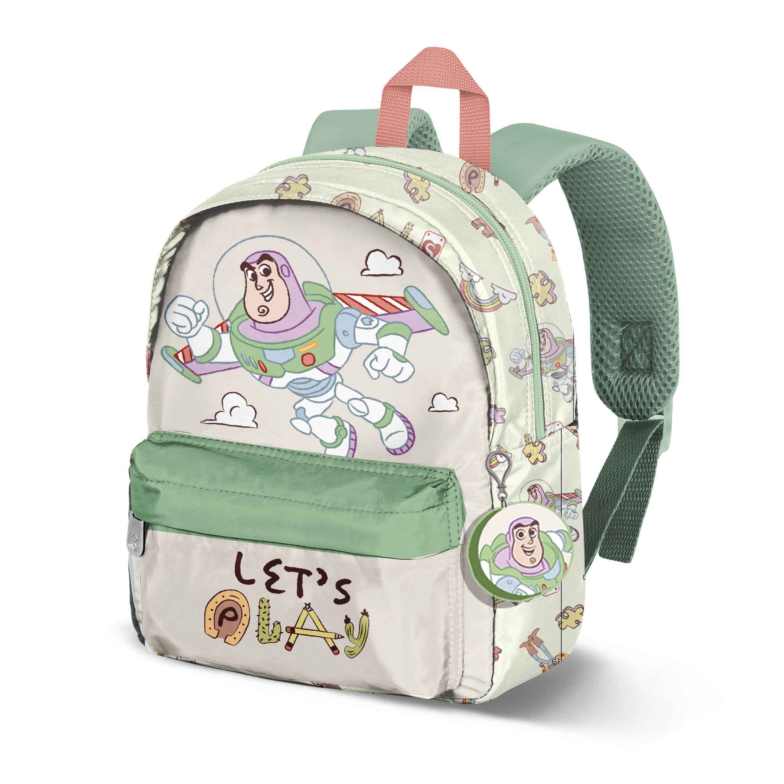 Disney Toy Story Buzz-Mochila Joy + Accesorio, Verde
