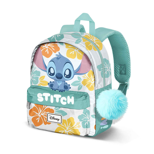 Disney Lilo y Stitch Hawai-Mochila Joy + Accesorio, Azul