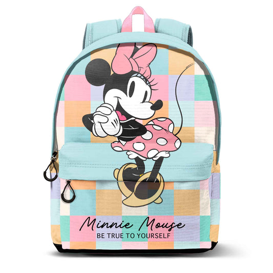 Disney Minnie Mouse Squares-Mochila HS FAN 3.0, Azul