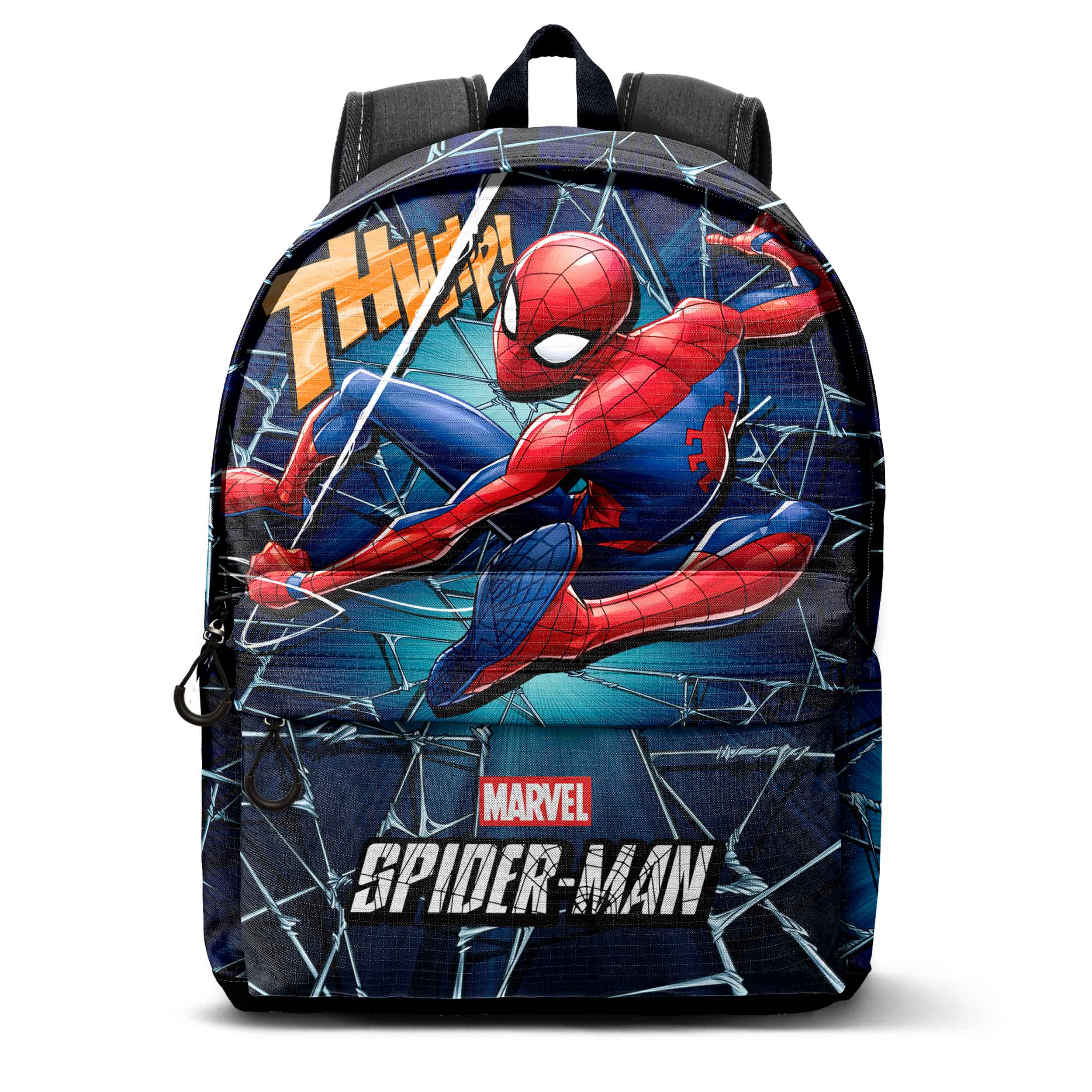 Marvel Spiderman Skills-Mochila Pequeña HS FAN, Negro