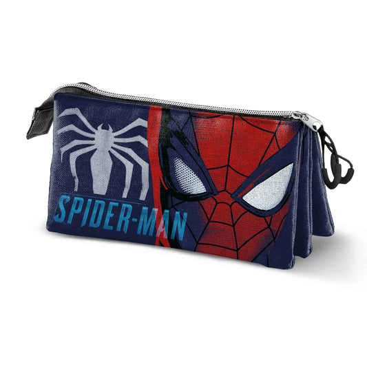 Marvel Spiderman Gaze-Estuche Portatodo Triple, Azul