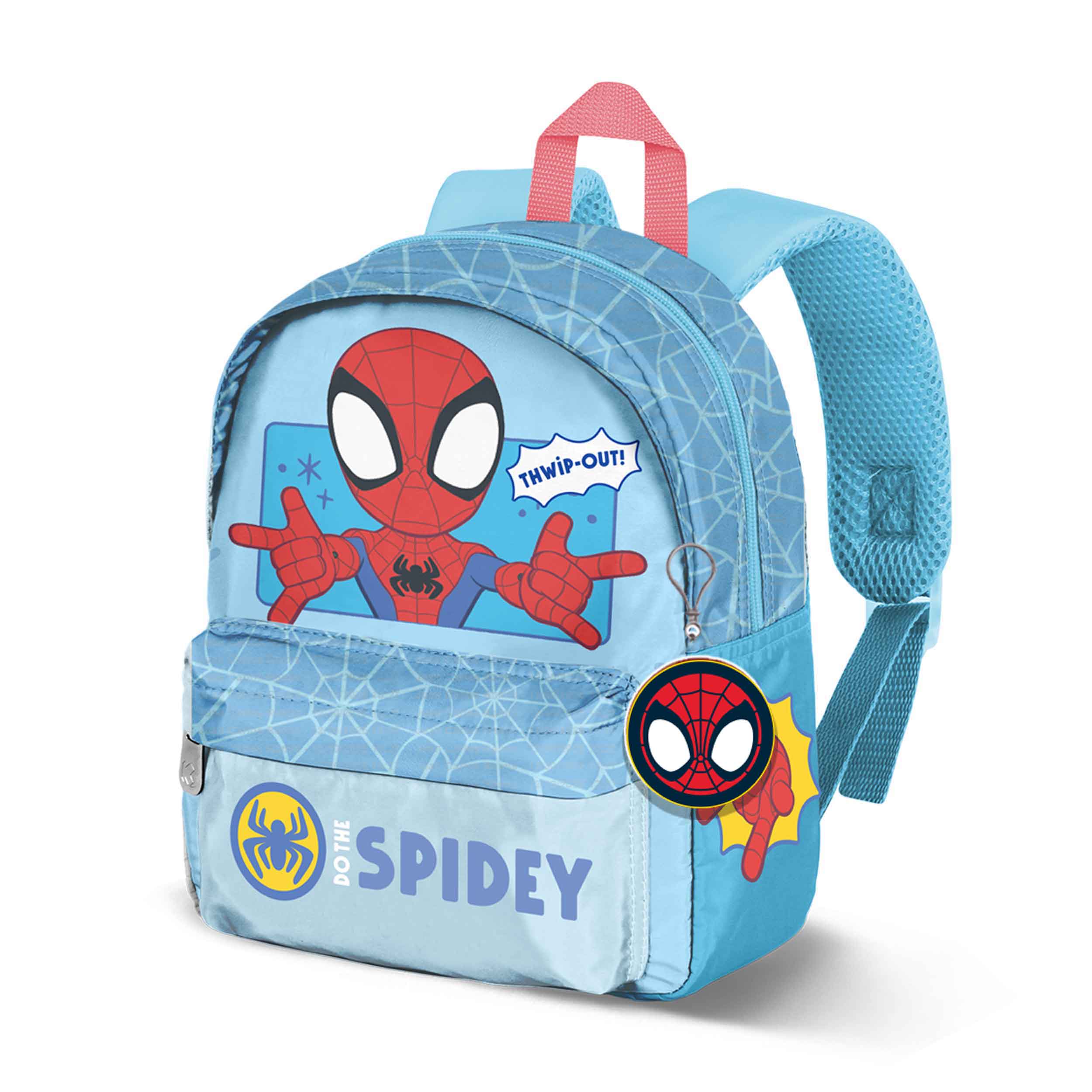 Marvel Spiderman Thwip-Mochila Joy + Accesorio, Azul