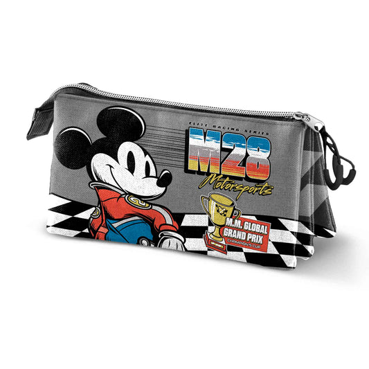 Disney Mickey Mouse Champion-Estuche Portatodo Triple, Gris