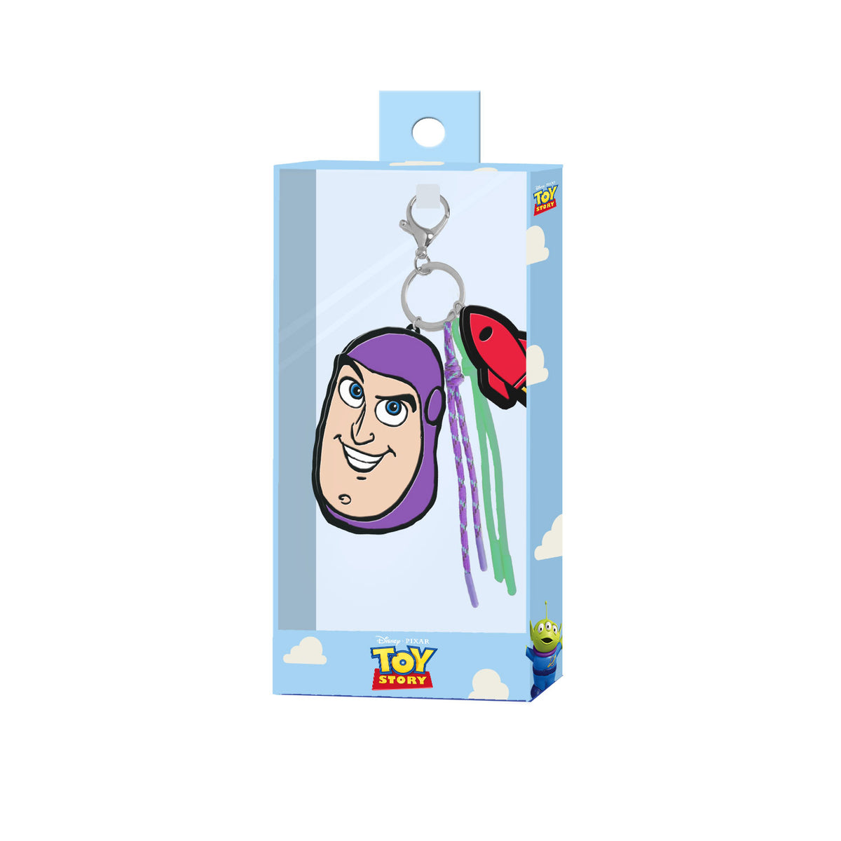 Disney Toy Story Buzz-Llavero Charm, Blanco