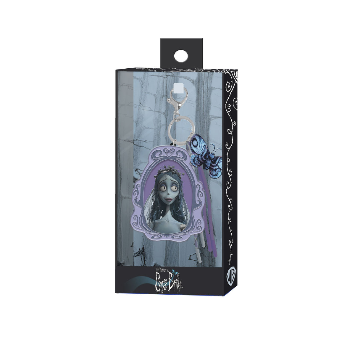 Warner La Novia Cadáver Bride-Llavero Charm, Negro