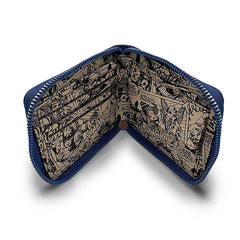 Marvel Captain America Star-Wallet Man Zip, Blue