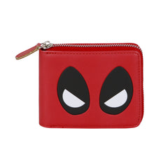 Marvel Deadpool Eyes-Carteira Homem com Fecho, Vermelho