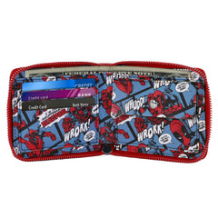 Marvel Deadpool Eyes-Carteira Homem com Fecho, Vermelho