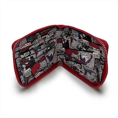 Marvel Spiderman Chibi-Portafoglio Man Zip, Rosso