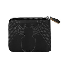 Marvel Venom Spider-Portefeuille Man zippé, Noir
