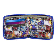 Sonic The Hedgehog Face-Carteira Homem com Fecho, Azul