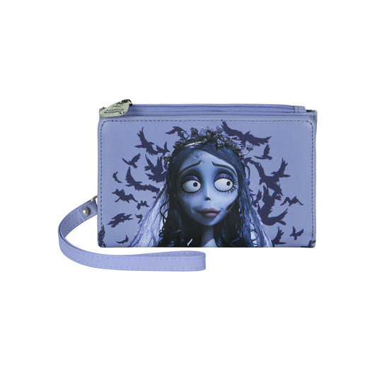 Warner Corpse Bride Crow-Slim wallet, Mauve