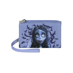 Warner Corpse Bride Crow-Slim wallet, Mauve
