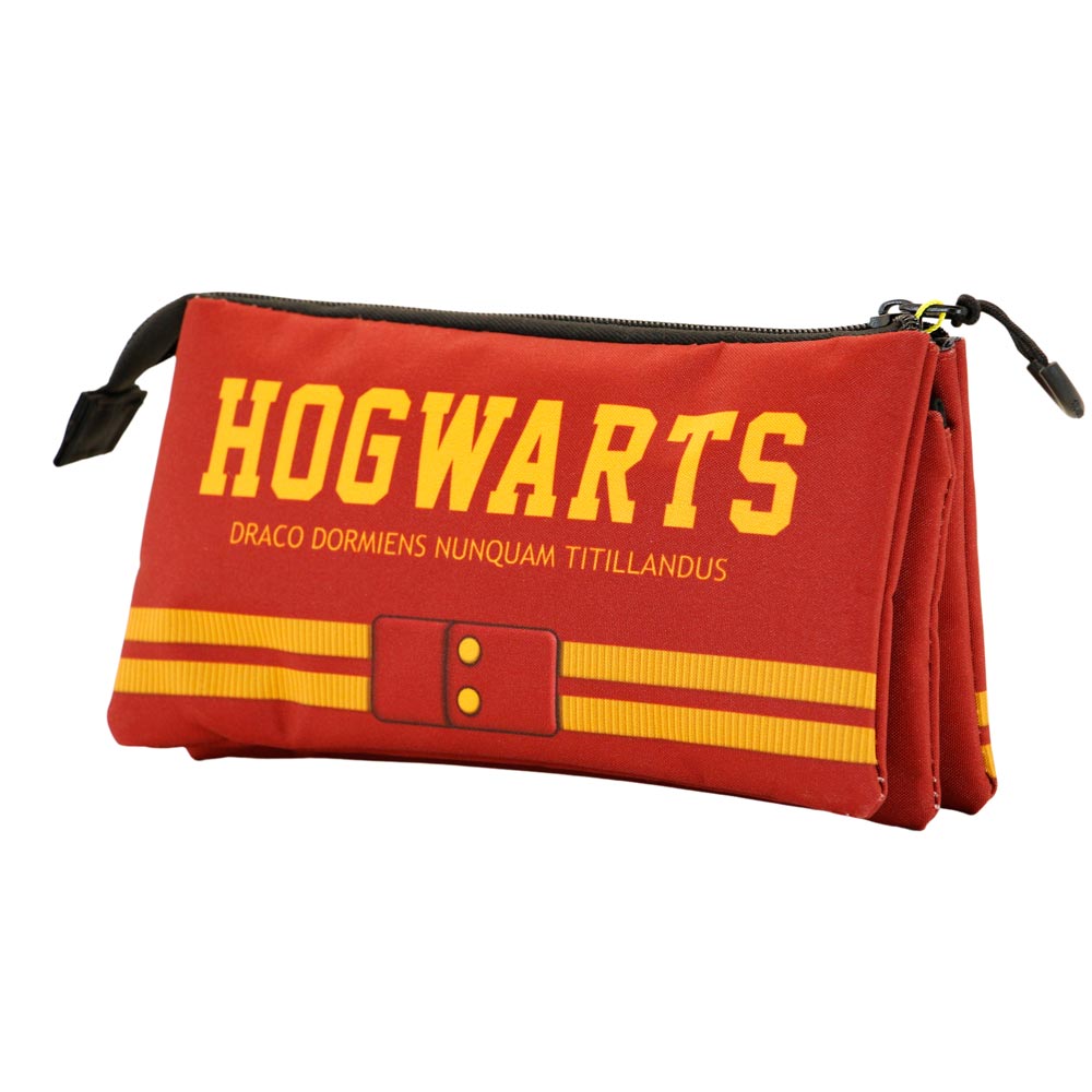 Harry Potter Gryffindor-Triple Pencil Case, Red