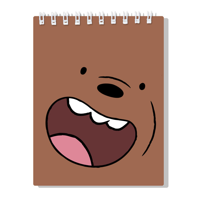 We Bare Bears We Are Grizzly Bears-Spiral Notebook, Brown