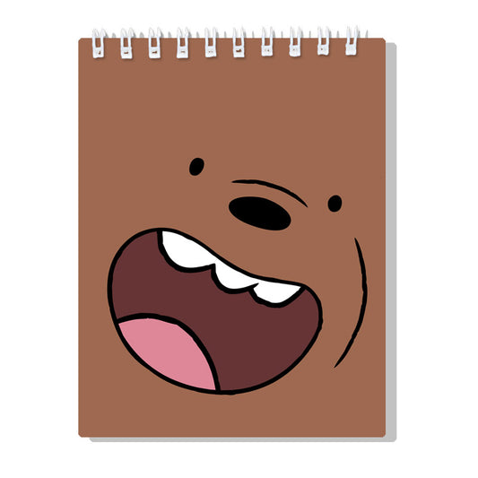 We Bare Bears We Are Grizzly Bears-Spiral Notebook, Brown